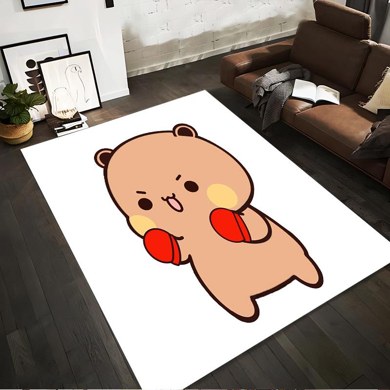 Cute Cartoon Bear with Red Boxing Gloves and Playful Expression Carpet Design Suitable for use as an anti-slip1 for1room and bedroom sofas 40x60cm( 15x23in )
Cute Cartoon Bear with Red Boxing Gloves and Playful Expression Carpet Design Suitable for use as an anti-slip1 for1room and bedroom sofas 40x60cm( 15x23in )