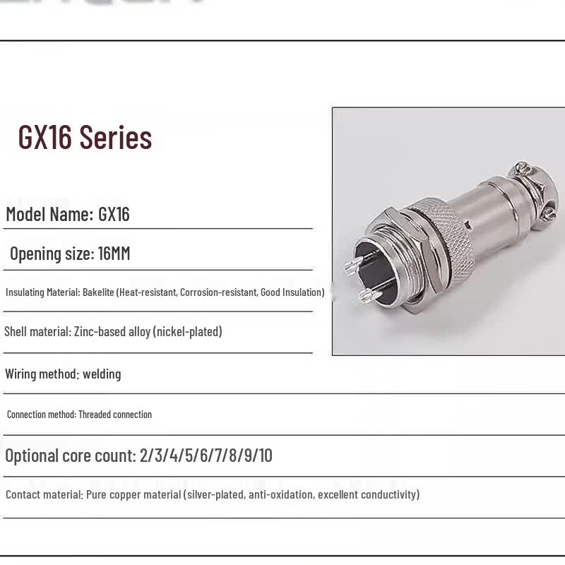GX16-2 Female Aviation Connector
GX16-2 Female Aviation Connector