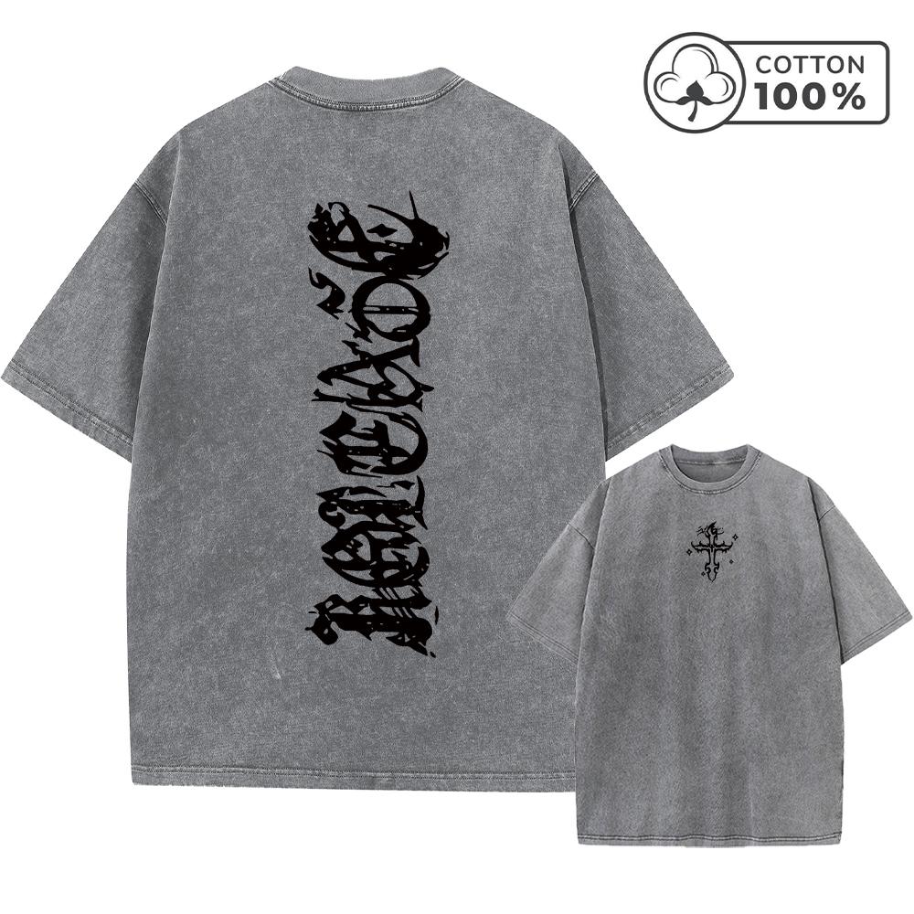 Mens Street Style Dark Gothic Letter Print Washed TShirt Casual Pure Cotton Crew Neck Short Sleeve Summer Daily Commute Top S
Mens Street Style Dark Gothic Letter Print Washed TShirt Casual Pure Cotton Crew Neck Short Sleeve Summer Daily Commute Top S