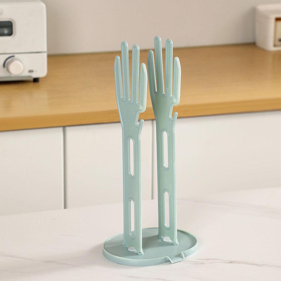 Glove drying rack, drain rack, hand shaped with hook storage rack, with drain suction cup storage rack синій
Glove drying rack, drain rack, hand shaped with hook storage rack, with drain suction cup storage rack синій