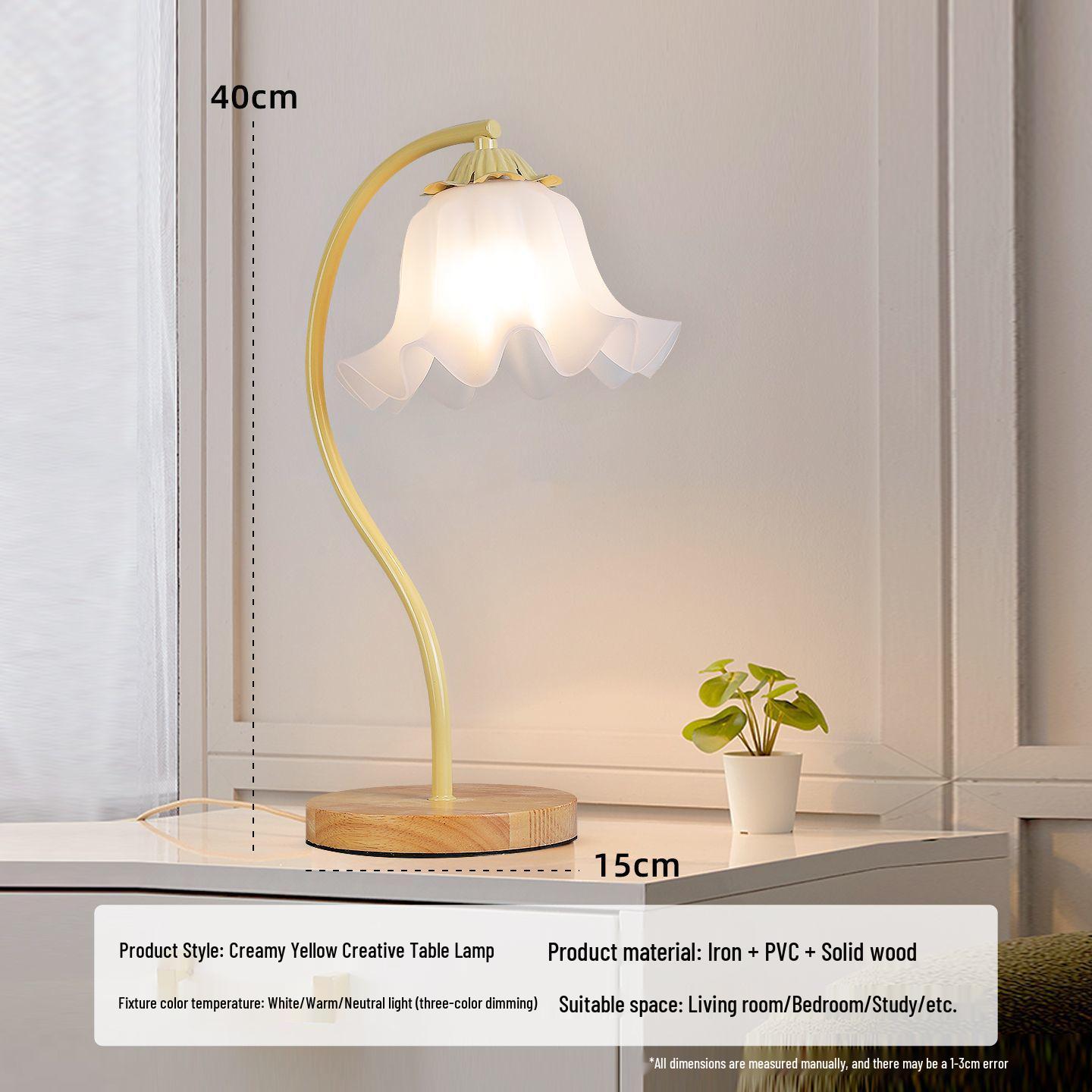 Nordic Cream Bedside Desk Lamp - Girlish Heart Style Lighting for Bedroom Atmosphere
Nordic Cream Bedside Desk Lamp - Girlish Heart Style Lighting for Bedroom Atmosphere