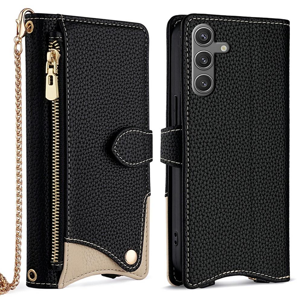 Шкіряний чохол-гаманець-стійка нестандартного дизайну з ланцюжком для Samsung Galaxy S25+ Black
Шкіряний чохол-гаманець-стійка нестандартного дизайну з ланцюжком для Samsung Galaxy S25+ Black