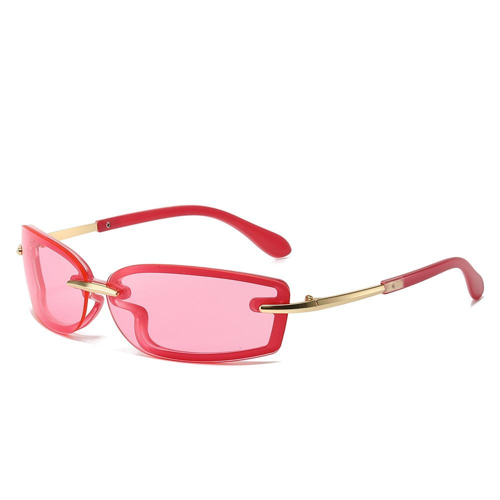 Futuristic Wrap Around Y2K Rectangle Sunglasses Candy Color UV400 Sports Driving Shades Rimless Blue Green Outdoor Sun Glasses as picture розовый
Futuristic Wrap Around Y2K Rectangle Sunglasses Candy Color UV400 Sports Driving Shades Rimless Blue Green Outdoor Sun Glasses as picture розовый