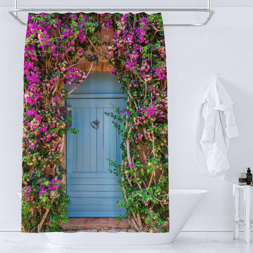 Fence Flowers Shower Curtains Nature Floral Plants Garden Scenery Wall Hanging Polyester Fabric Home Decor Curtains with Hooks W90xH180cm
Fence Flowers Shower Curtains Nature Floral Plants Garden Scenery Wall Hanging Polyester Fabric Home Decor Curtains with Hooks W90xH180cm