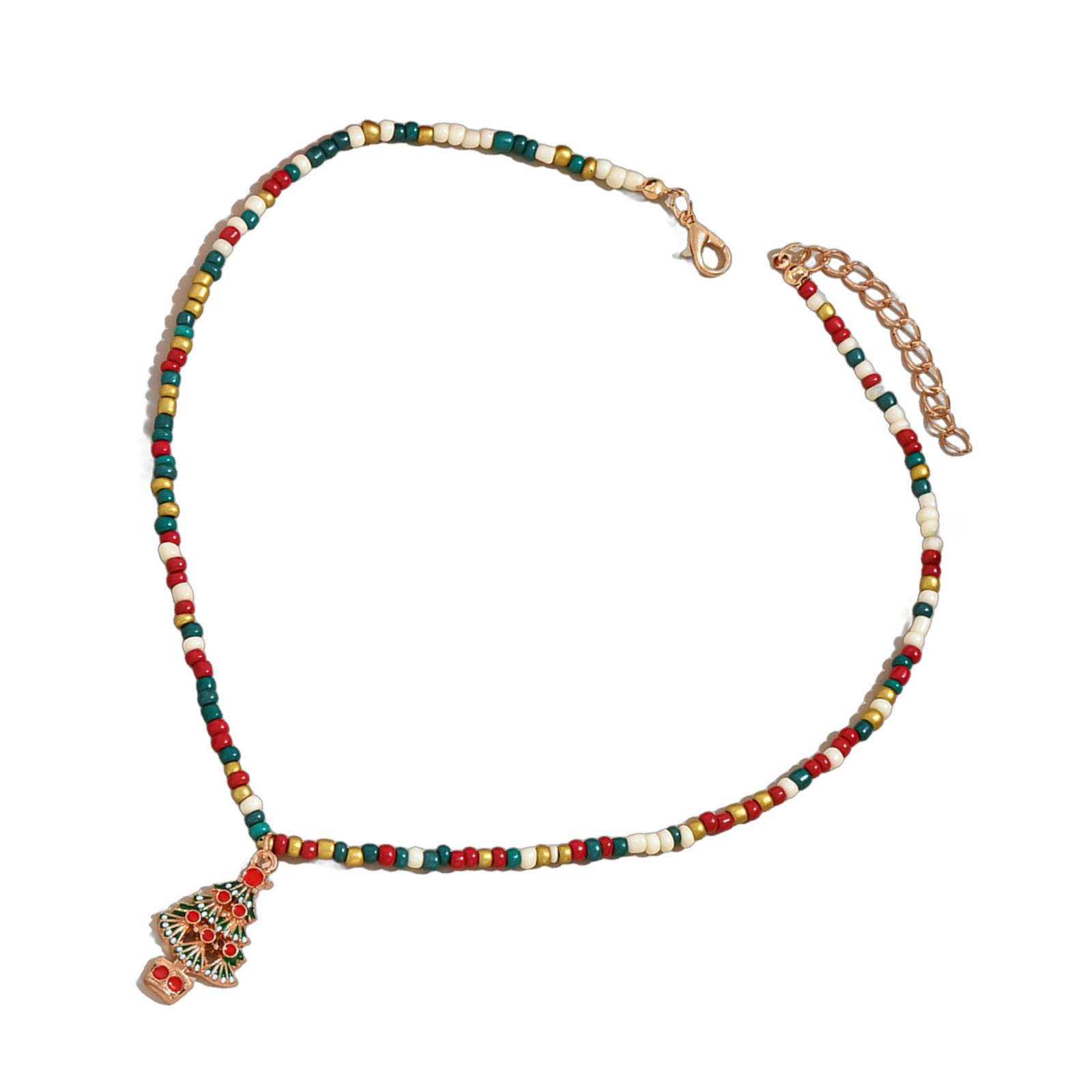 Handmade Colorful Beaded Necklace Women s Christmas Necklace Colorful Beads and Charming Holiday Pendants Neckchain
Handmade Colorful Beaded Necklace Women s Christmas Necklace Colorful Beads and Charming Holiday Pendants Neckchain