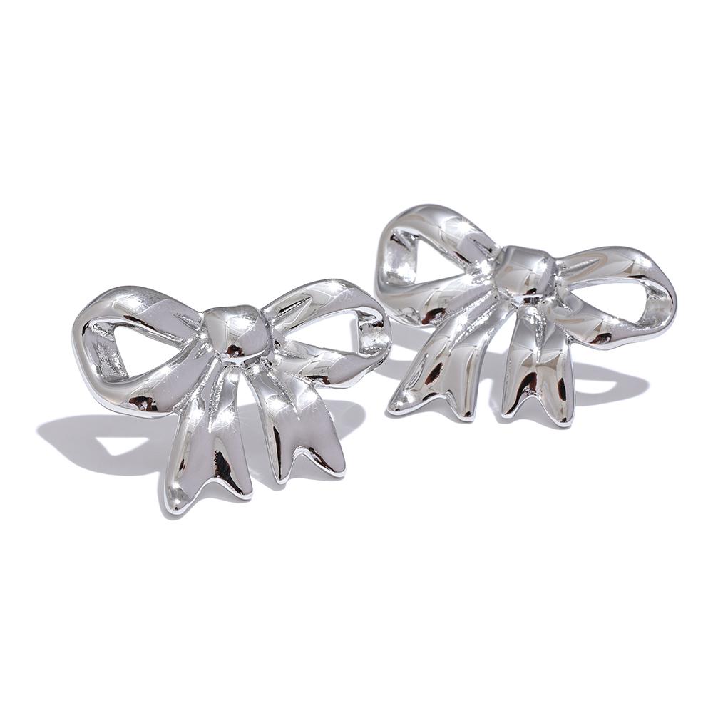 Yhpup Popular Stainless Steel Metal Bowknot Bow Stud Earrings for Women 18K PVD Plated Versatile Charm Jewelry
Yhpup Popular Stainless Steel Metal Bowknot Bow Stud Earrings for Women 18K PVD Plated Versatile Charm Jewelry