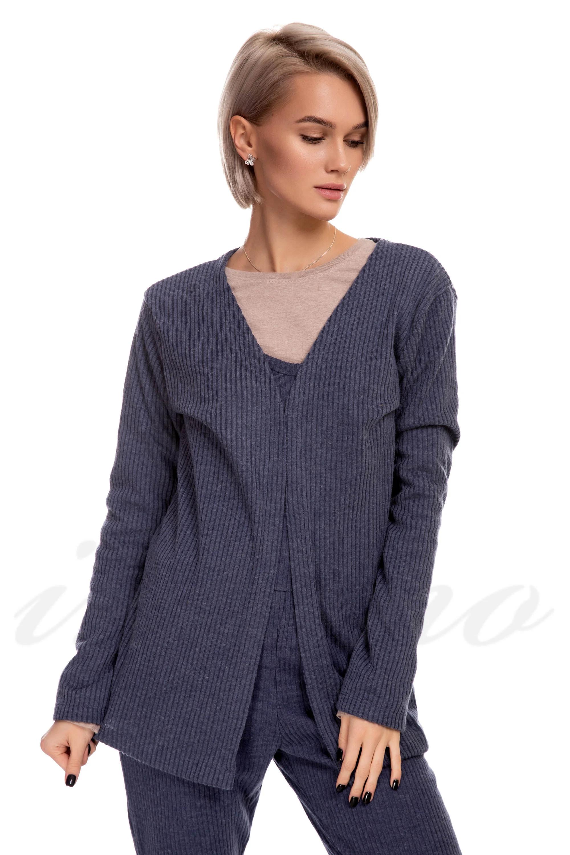 Кардіган Jadea (56853) 46(L) французький небо синє кольору
Кардіган Jadea (56853) 46(L) французький небо синє кольору