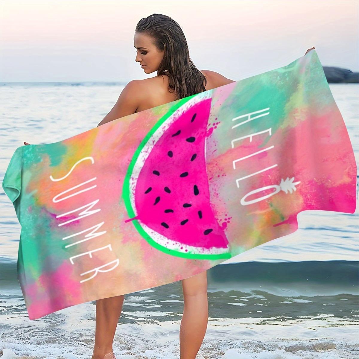 Colorful Splashed Watermelon Pattern Summer Beach Towel, Ultra-Fine Microfiber Quick-Dry W40*H60(CM)
Colorful Splashed Watermelon Pattern Summer Beach Towel, Ultra-Fine Microfiber Quick-Dry W40*H60(CM)