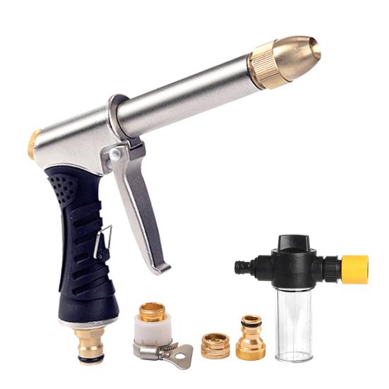 High-Pressure Hose Nozzle, Heavy-Duty Metal Car Wash Nozzle, 4 Adjustable Spray Modes, Garden Hose Nozzle for Car Washing Outdoor Watering Yard Deck
High-Pressure Hose Nozzle, Heavy-Duty Metal Car Wash Nozzle, 4 Adjustable Spray Modes, Garden Hose Nozzle for Car Washing Outdoor Watering Yard Deck