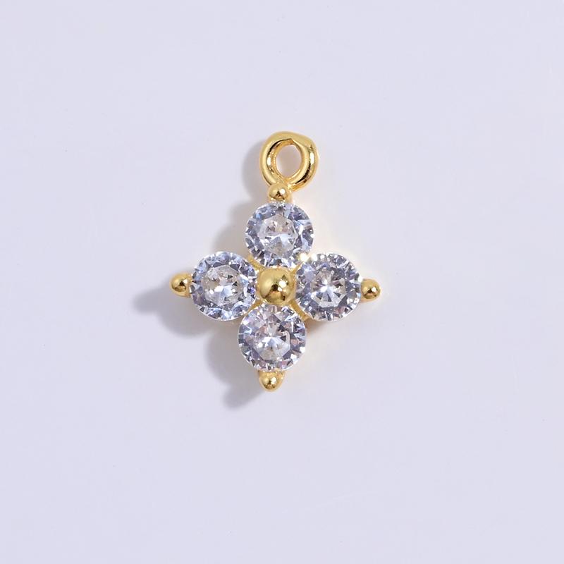 S925 Sterling Silver 9.5m*7.6mm Cubic Zirconia Flower Charms Pendant for Jewelry Necklace Making SD42 золотой
S925 Sterling Silver 9.5m*7.6mm Cubic Zirconia Flower Charms Pendant for Jewelry Necklace Making SD42 золотой