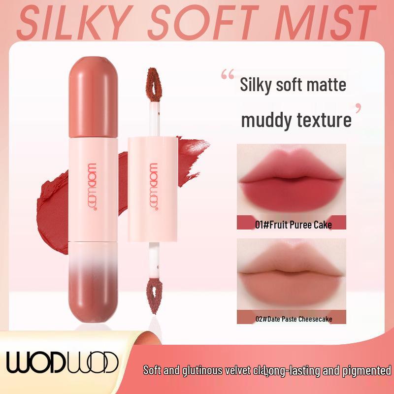 WODWOD Dual-Sense Lip Mud: Soft Matte Velvet Lipstick, Non-Stick, Non-Fading, Brightens Complexion.
WODWOD Dual-Sense Lip Mud: Soft Matte Velvet Lipstick, Non-Stick, Non-Fading, Brightens Complexion.