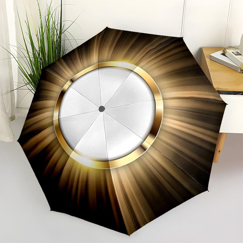 1pc Golden Circle Frame Automatic Open/Close Umbrella - Portable Collapsible Umbrella with 8-Rib Stability, Fashion Lovers yy251017134
1pc Golden Circle Frame Automatic Open/Close Umbrella - Portable Collapsible Umbrella with 8-Rib Stability, Fashion Lovers yy251017134