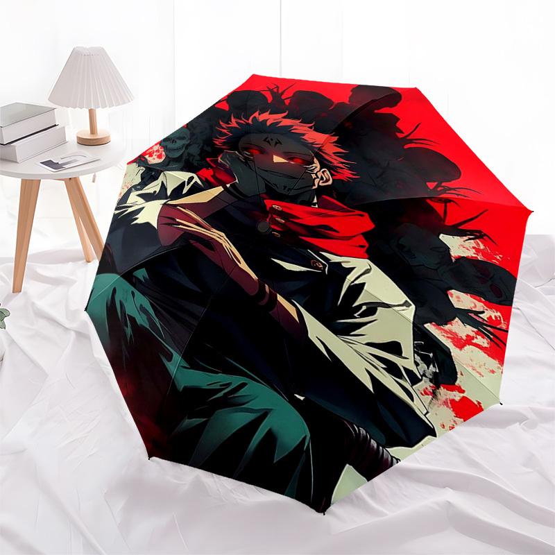 1pc Red Moonlight Demon Slayer Umbrella: Automatic Opening/Closing, Portable 3-Fold Design, 8-Bone Iron Frame, Outdoor, Ideal Gift for Fans, Travelers
1pc Red Moonlight Demon Slayer Umbrella: Automatic Opening/Closing, Portable 3-Fold Design, 8-Bone Iron Frame, Outdoor, Ideal Gift for Fans, Travelers