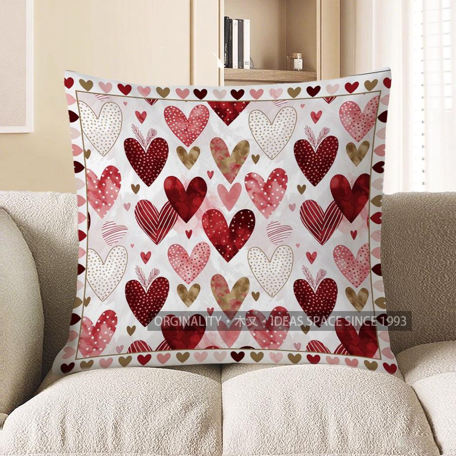 2D Heart-Patterned Cushion Covers For Cozy Decor Pattern Cushion Cover Suitable For Sofa Bedroom Car Pillow Cover 40x40cm
2D Heart-Patterned Cushion Covers For Cozy Decor Pattern Cushion Cover Suitable For Sofa Bedroom Car Pillow Cover 40x40cm