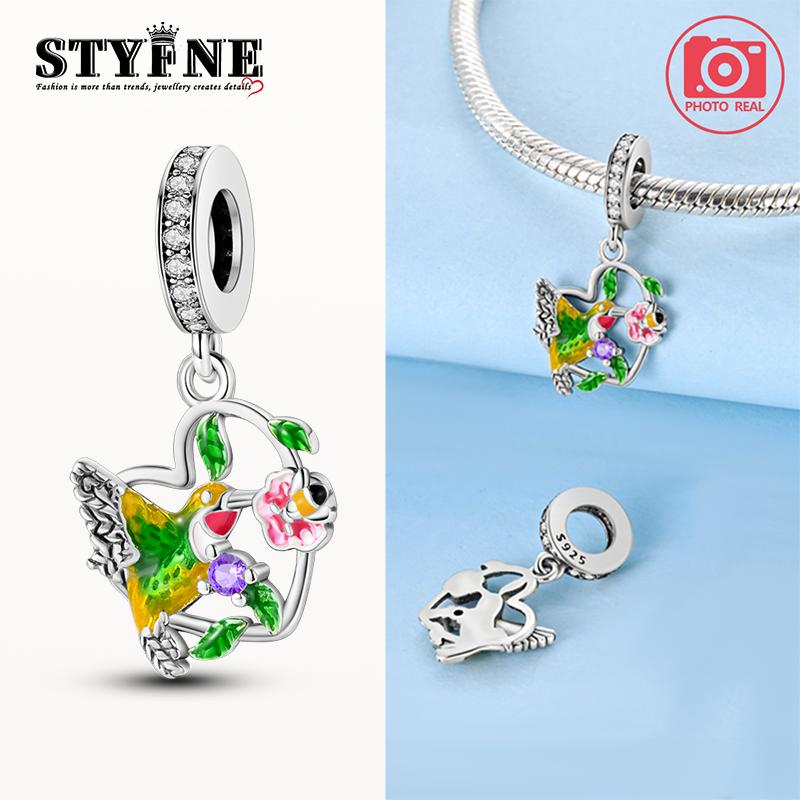 Charms Copper Hummingbird Flowers Heart Pendants Fit Plata Original Bracelets Women Jewellery Making Fine Gifts
Charms Copper Hummingbird Flowers Heart Pendants Fit Plata Original Bracelets Women Jewellery Making Fine Gifts