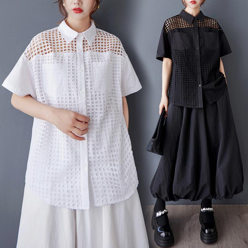 DIMANAF 2025 Summer Plus Size Hollow Oversized T-Shirt Women Buttons Loose Tops Tees Casual New Shirt One Size білий
DIMANAF 2025 Summer Plus Size Hollow Oversized T-Shirt Women Buttons Loose Tops Tees Casual New Shirt One Size білий