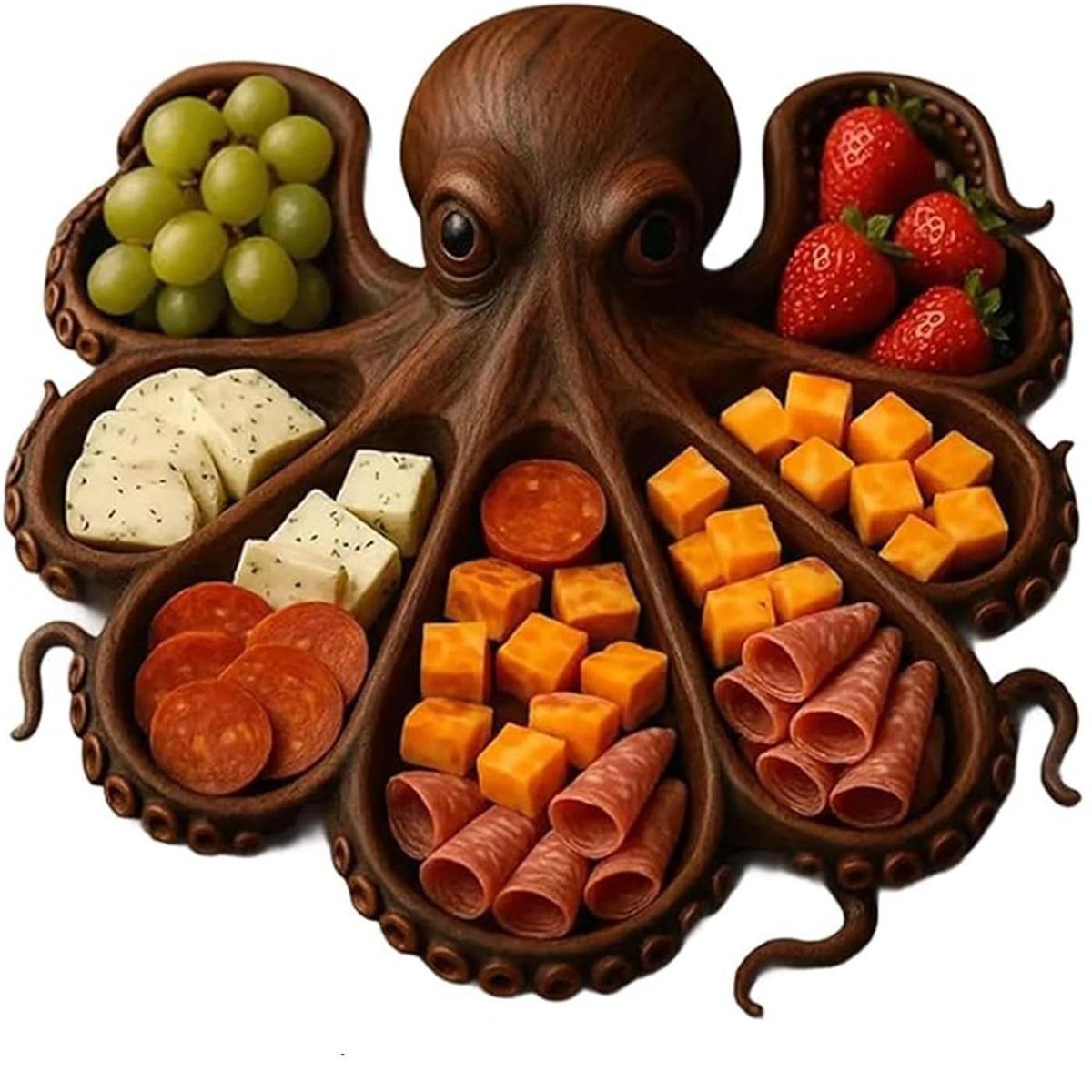 Natural Wood Octopus Charcuterie Platter Tray For Food Fruit Salad Baking Dishes Pans Plates Bowls Home Accessories A
Natural Wood Octopus Charcuterie Platter Tray For Food Fruit Salad Baking Dishes Pans Plates Bowls Home Accessories A