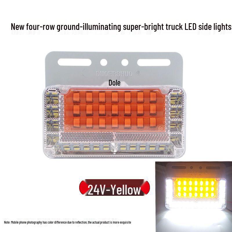 Сверхяркие 24В светодиодные габаритные огни и боковые габаритные огни для грузовиков жёлтый
Сверхяркие 24В светодиодные габаритные огни и боковые габаритные огни для грузовиков жёлтый