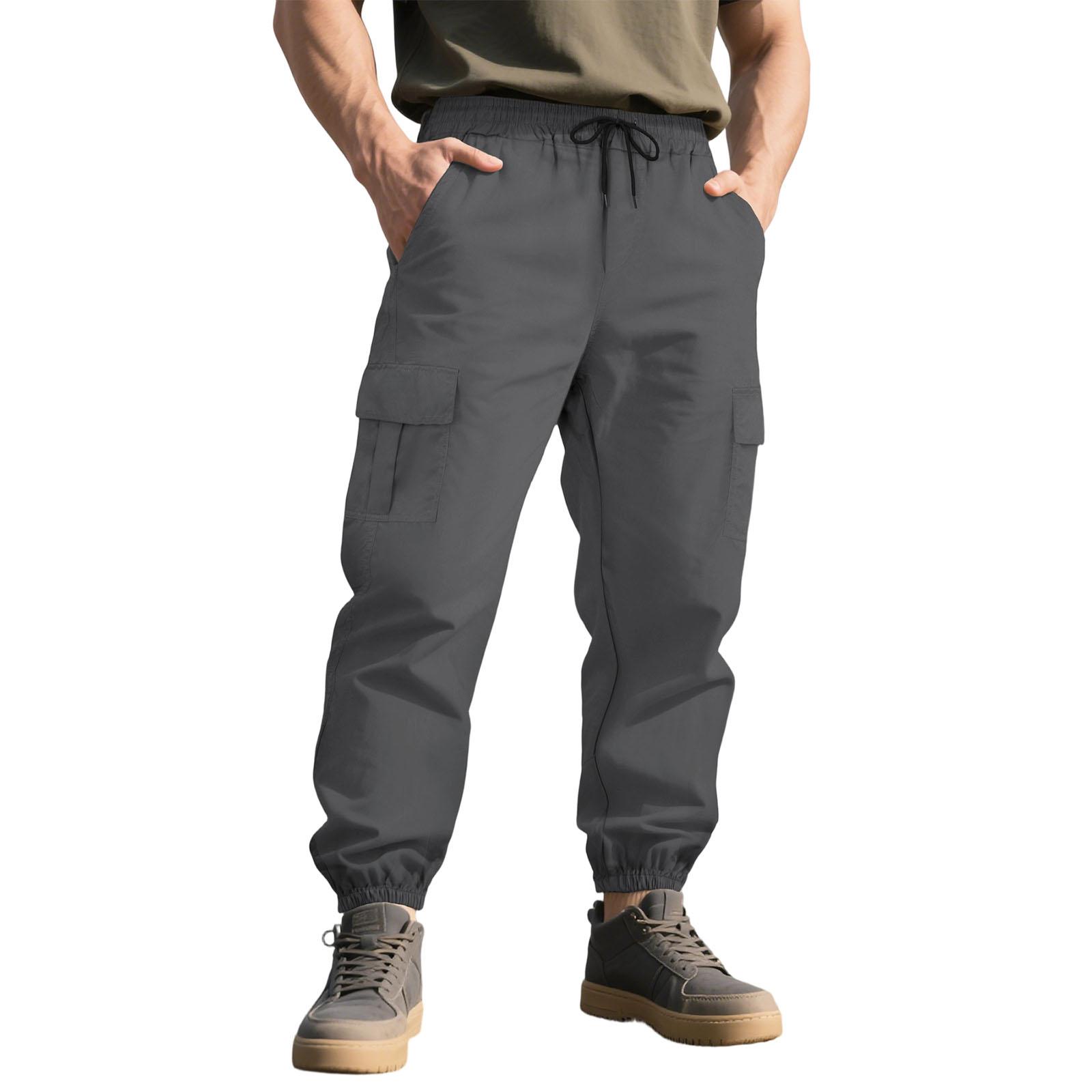 Mens Casual Stretch Waist Cargo Jogger Pants Multi Pocket Drawstring Waistband Tapered Leg Comfortable Fit XXL
Mens Casual Stretch Waist Cargo Jogger Pants Multi Pocket Drawstring Waistband Tapered Leg Comfortable Fit XXL