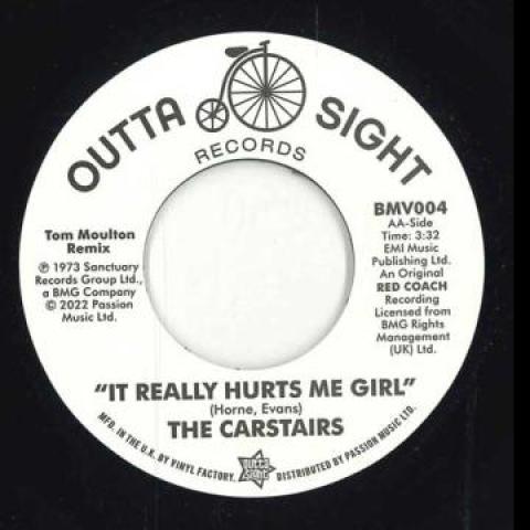 7inch Record CARSTAIRS - It Really Hurts Me Girl / It Really BMV004 Outta Sight 1973 UK Soul/Funk
7inch Record CARSTAIRS - It Really Hurts Me Girl / It Really BMV004 Outta Sight 1973 UK Soul/Funk