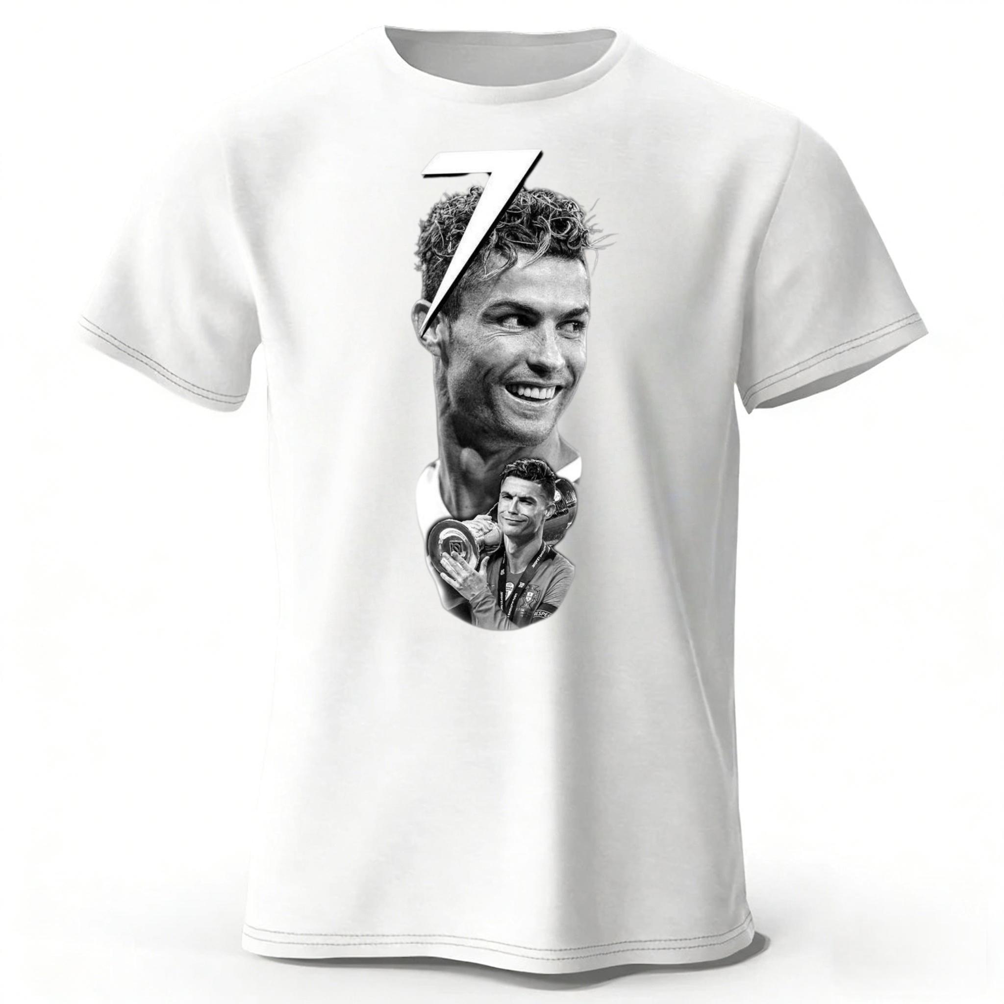 No7 Ronaldo Pure Cotton Short Sleeved Mens Loose Plus Size Fitness Sports Tshirt Womens Casual Fashion Comfortable Soft Top 4XL
No7 Ronaldo Pure Cotton Short Sleeved Mens Loose Plus Size Fitness Sports Tshirt Womens Casual Fashion Comfortable Soft Top 4XL