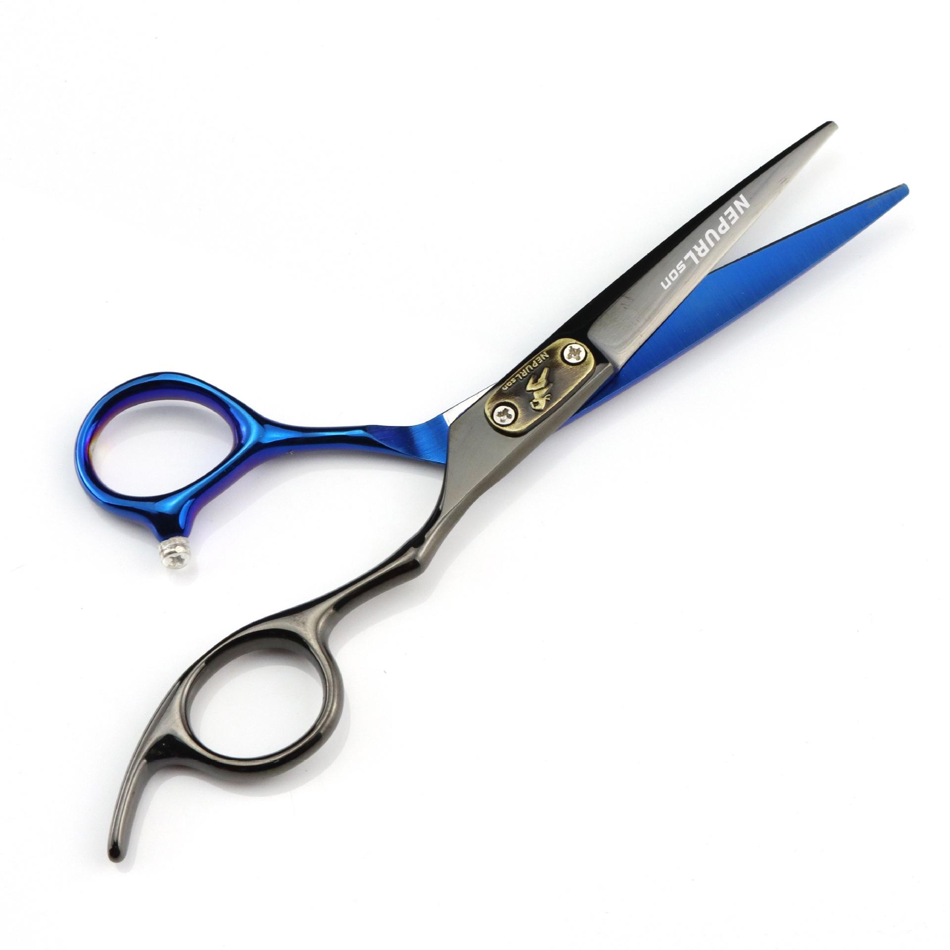 6.0 Inch Black And Blue Cover Hairdressing Scissors, Hair Scissors, Tooth Scissors, Antler Teeth, Non-Marking Teeth, V-Row Teeth, Fishbone Teeth Hand-shaped straight cut flat
6.0 Inch Black And Blue Cover Hairdressing Scissors, Hair Scissors, Tooth Scissors, Antler Teeth, Non-Marking Teeth, V-Row Teeth, Fishbone Teeth Hand-shaped straight cut flat