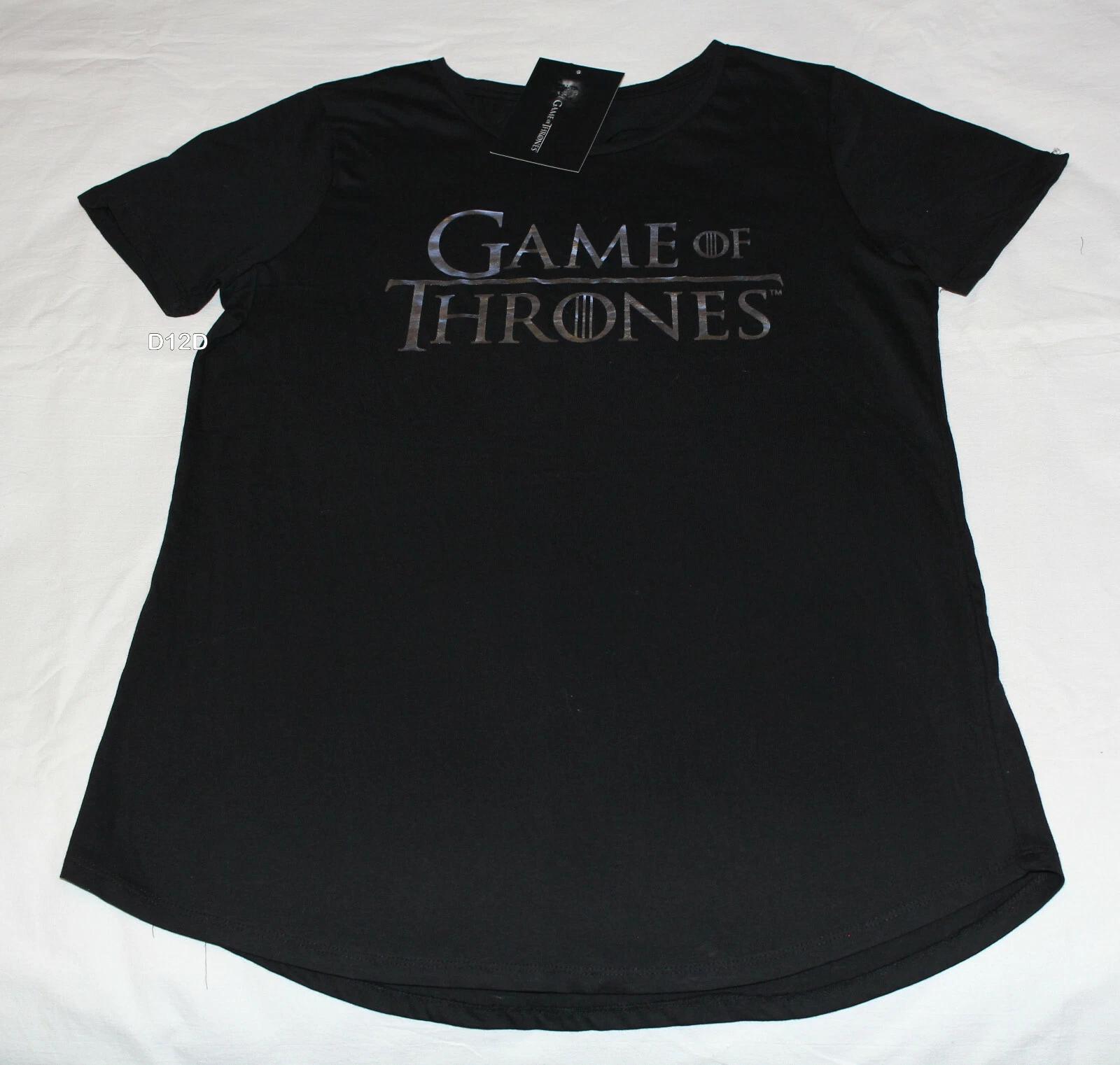 HBO Game Of Thrones Logo Ladies Black Printed Short Sleeve T Shirt Size 16 New 3XL
HBO Game Of Thrones Logo Ladies Black Printed Short Sleeve T Shirt Size 16 New 3XL
