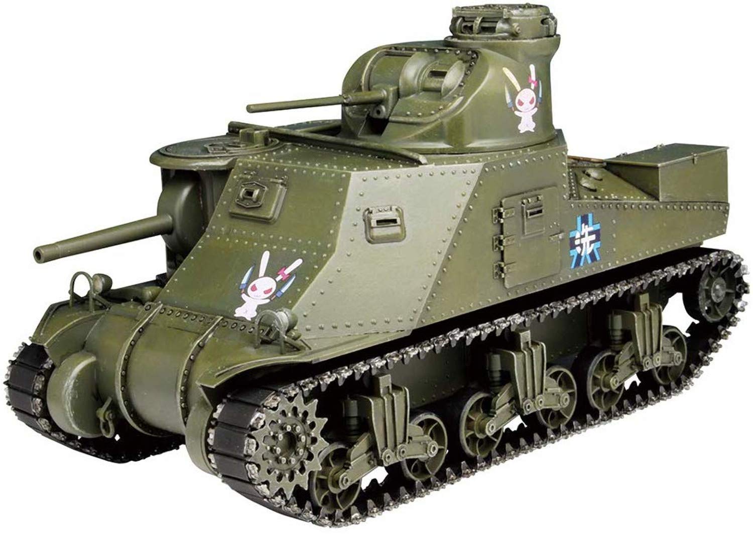PLATZ Girls Panzer M3 Medium Tank Lee Rabbit Team Drab Final Chapter Package Scale Plastic Model & (Olive Ver.) 1/35 GP-33F
PLATZ Girls Panzer M3 Medium Tank Lee Rabbit Team Drab Final Chapter Package Scale Plastic Model & (Olive Ver.) 1/35 GP-33F
