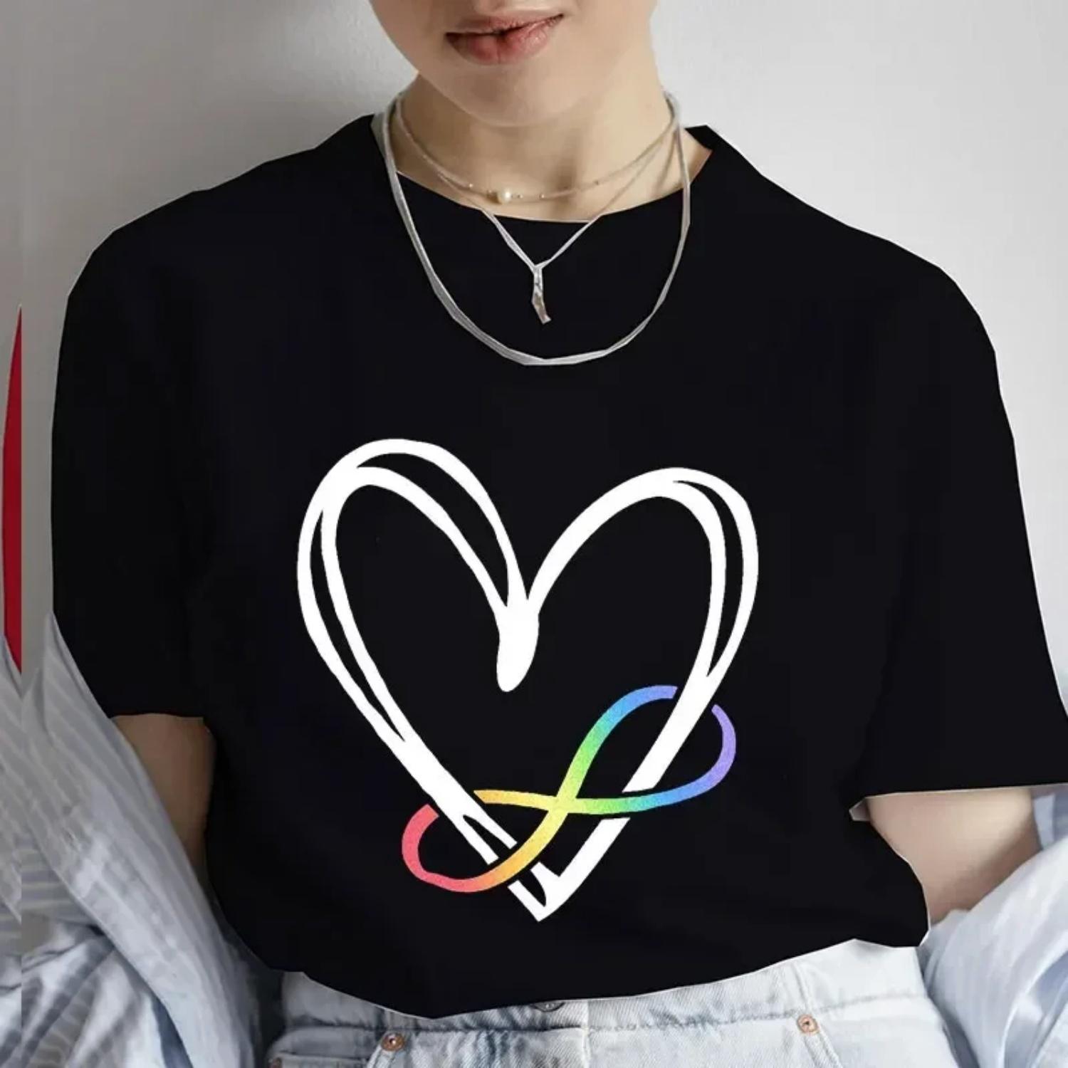Short Sleeve Women Clothing Ladies Fashion Female Y2k Graphic Tee Autism Infinity Symbol Summer Tee Neurodiversity T-shirts S чёрный
Short Sleeve Women Clothing Ladies Fashion Female Y2k Graphic Tee Autism Infinity Symbol Summer Tee Neurodiversity T-shirts S чёрный
