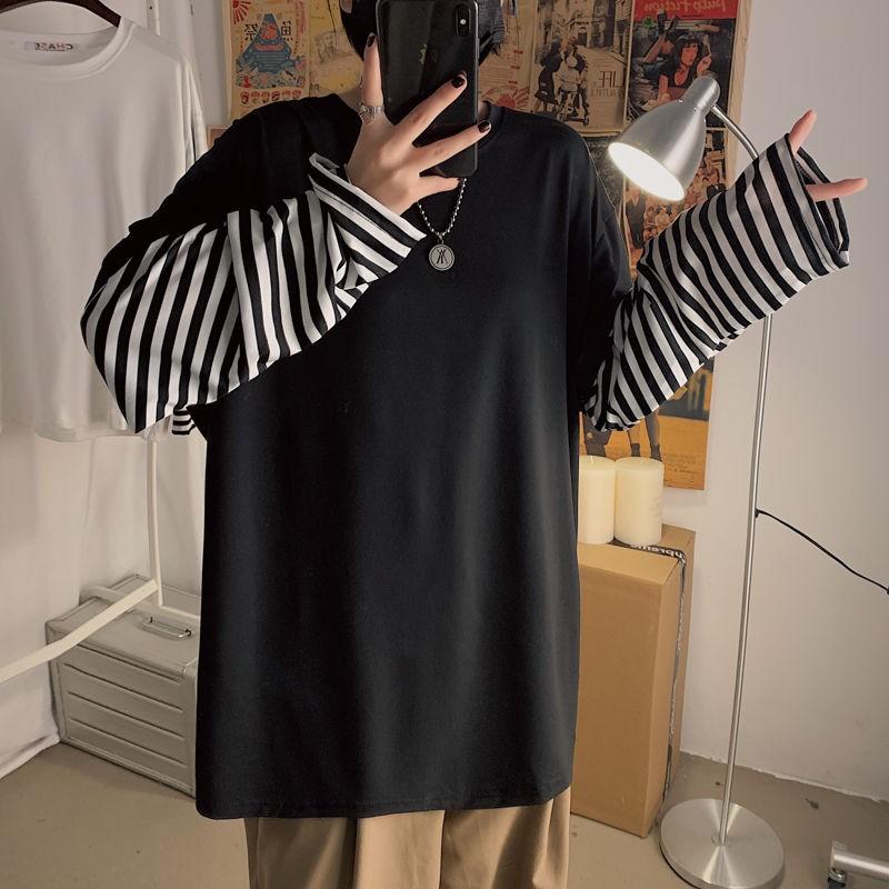 Long Sleeve Fake Two-piece T Shirt Striped Big Shirts Men Clothing Men Fashion 2026 New Oversized Tees Clothes Tshirt XXL чорний
Long Sleeve Fake Two-piece T Shirt Striped Big Shirts Men Clothing Men Fashion 2026 New Oversized Tees Clothes Tshirt XXL чорний