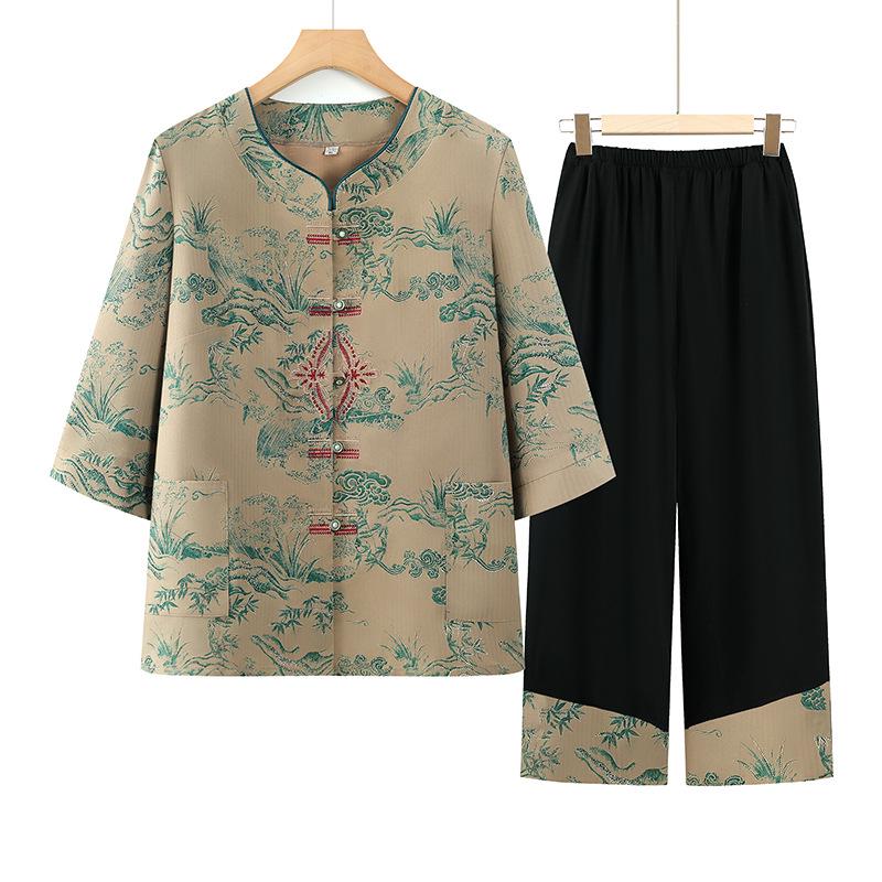 Elegant Spring Suit: Fashionable Two-Piece Set for Middle-Aged and Elderly Women 3XL (62.5-67.5 kg) зелёный
Elegant Spring Suit: Fashionable Two-Piece Set for Middle-Aged and Elderly Women 3XL (62.5-67.5 kg) зелёный