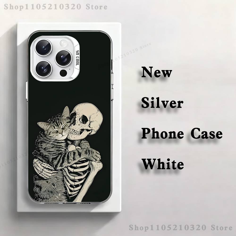 Skeleton Cat Painted Phone Case For iPhone 17,16,15,14,13,12,11,Pro,XS,Max,Plus,Mini,SE4,E white Matte Shockproof Cover iPhone16e
Skeleton Cat Painted Phone Case For iPhone 17,16,15,14,13,12,11,Pro,XS,Max,Plus,Mini,SE4,E white Matte Shockproof Cover iPhone16e