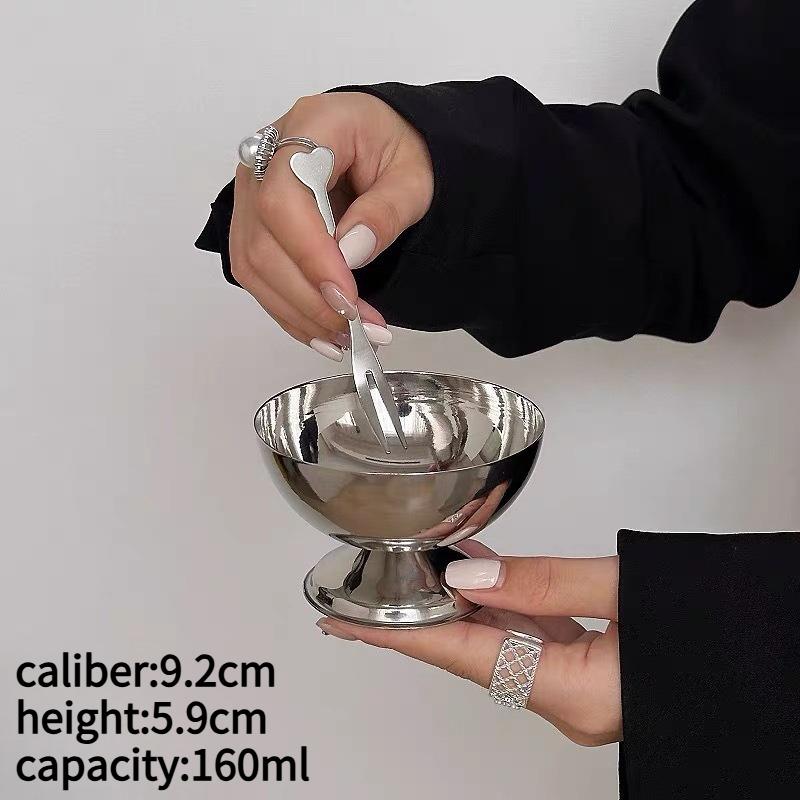 1pc Stainless Steel Ice Cream Cup with Lid-Elegant Serving Dish for Desserts,Salads, and Snacks-Durable 304 Stainless Steel Bowl
1pc Stainless Steel Ice Cream Cup with Lid-Elegant Serving Dish for Desserts,Salads, and Snacks-Durable 304 Stainless Steel Bowl