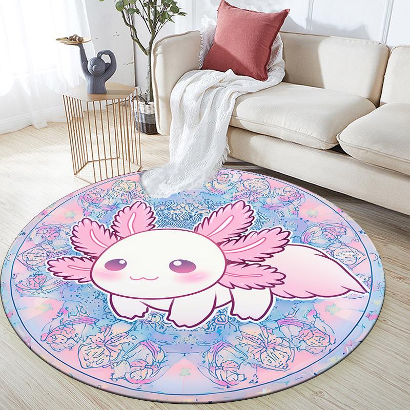 Axolotl and Chameleon Round Area Rug,Carpet Rug for Living Room Bedroom Sofa Playroom Decor,Non-slip Floor Mat 80cmx80cm
Axolotl and Chameleon Round Area Rug,Carpet Rug for Living Room Bedroom Sofa Playroom Decor,Non-slip Floor Mat 80cmx80cm