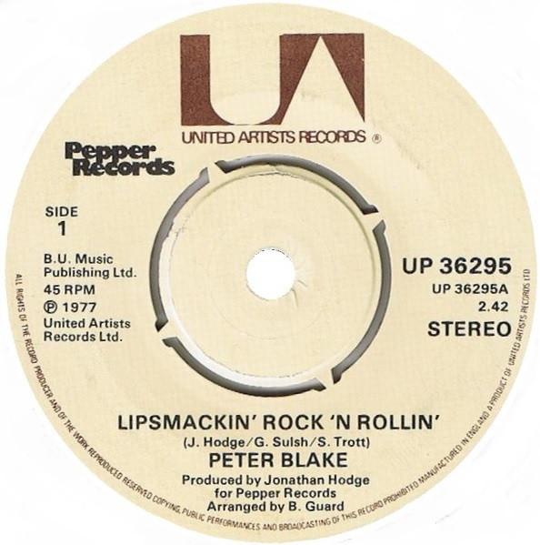 7-дюймовая пластинка PETER BLAKE Lipsmackin Rock N Rollin Cleve UP36295 United Artists 1977 UK Rock Б/у
7-дюймовая пластинка PETER BLAKE Lipsmackin Rock N Rollin Cleve UP36295 United Artists 1977 UK Rock Б/у