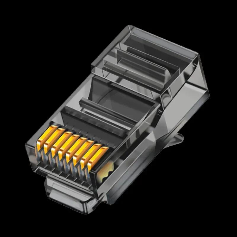 50 шт. Наскрізні роз’єми RJ45 Cat6, різноманітні кольори EZ для обтиску Модульний штекер для цільного або багатожильного мережевого кабелю UTP чорний
50 шт. Наскрізні роз’єми RJ45 Cat6, різноманітні кольори EZ для обтиску Модульний штекер для цільного або багатожильного мережевого кабелю UTP чорний