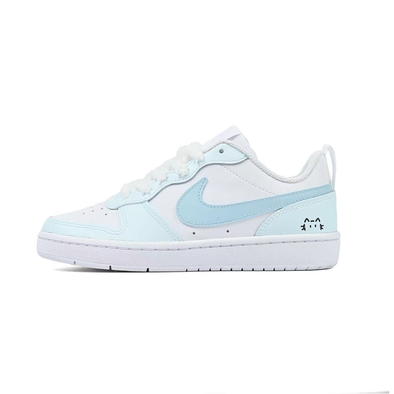 Nike Court Borough Blueberry Kitten Leather Cushioning, Wear Resistant Low top Skateboard Shoes Unisex Blue BQ5448-100(team1670-) 35.5
Nike Court Borough Blueberry Kitten Leather Cushioning, Wear Resistant Low top Skateboard Shoes Unisex Blue BQ5448-100(team1670-) 35.5