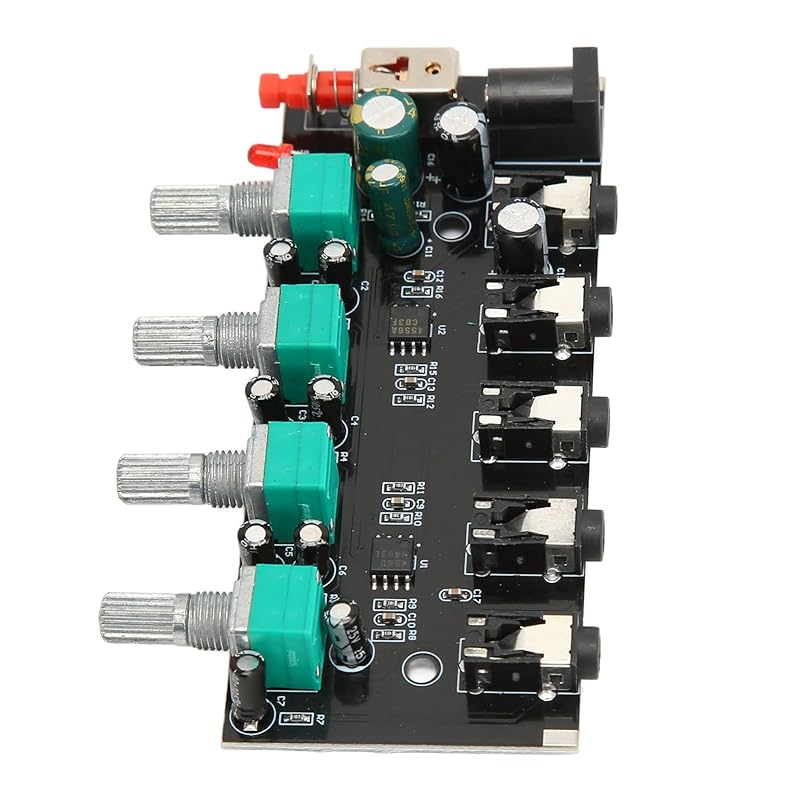 4 Way Stereo Sound Mixer Board, 4 In 1 Out Multi Input Sound Mixer 3.5mm Sound Interface for Keyboard Drum Kit
4 Way Stereo Sound Mixer Board, 4 In 1 Out Multi Input Sound Mixer 3.5mm Sound Interface for Keyboard Drum Kit