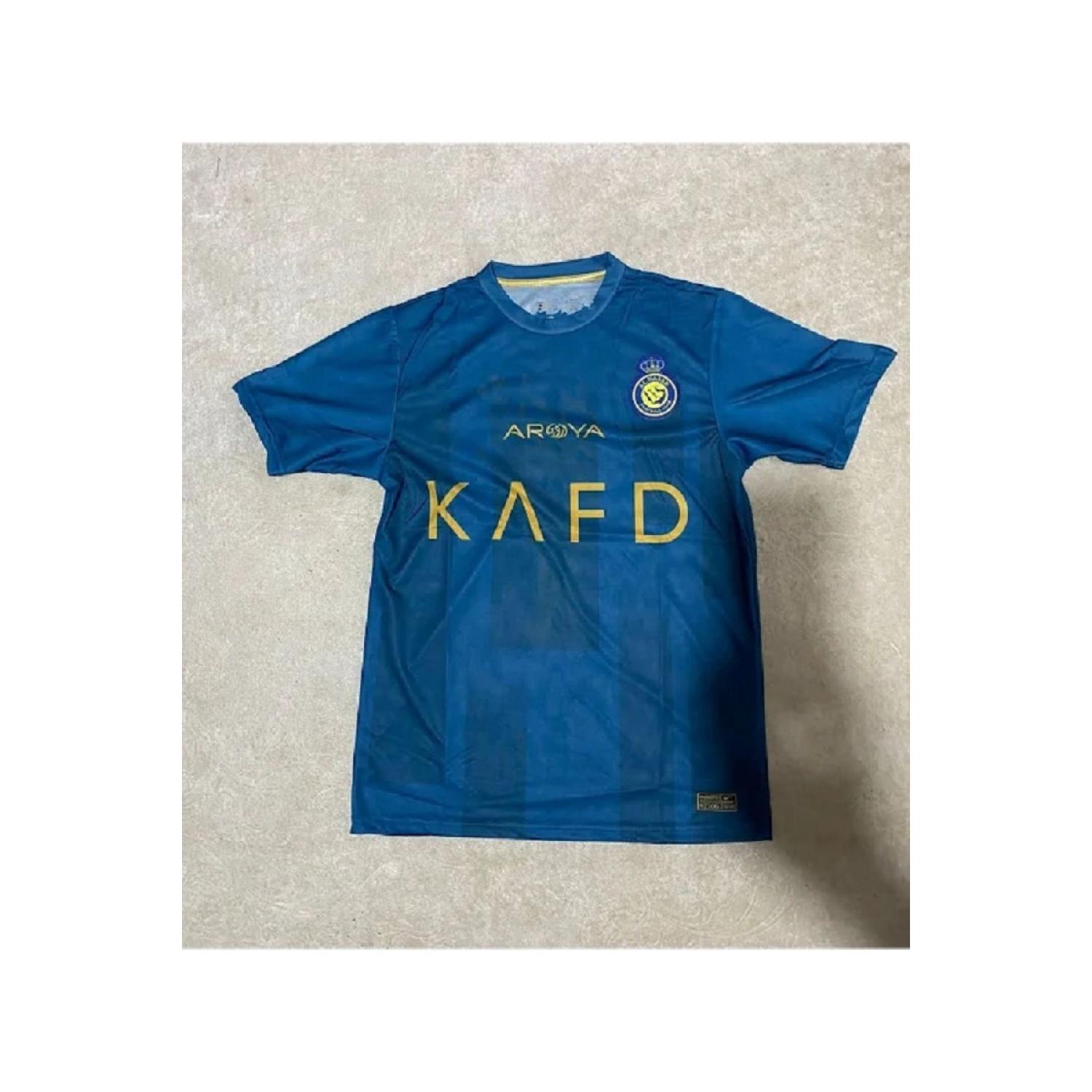 Специальный дизайн Ronaldo Blue Kafd Al Nassr Home New Season Cr7 Джерси Желтый Синий Синий
Специальный дизайн Ronaldo Blue Kafd Al Nassr Home New Season Cr7 Джерси Желтый Синий Синий