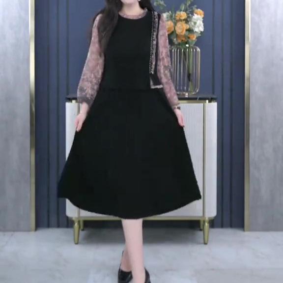French Fashion Lace Chiffon Plus Size Dress for Spring/Summer - Elegant and Comfortable Fit 5XL 200-220 Jin
French Fashion Lace Chiffon Plus Size Dress for Spring/Summer - Elegant and Comfortable Fit 5XL 200-220 Jin