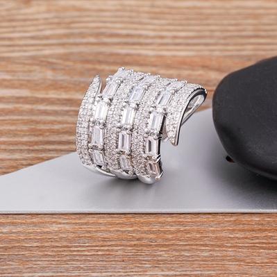 Nidin Luxury Zircon Open Multilayer Rings For Women Crystal Gold Plated Charm Adjustable Wedding Valentine s Day Jewelry Gift срібний
Nidin Luxury Zircon Open Multilayer Rings For Women Crystal Gold Plated Charm Adjustable Wedding Valentine s Day Jewelry Gift срібний