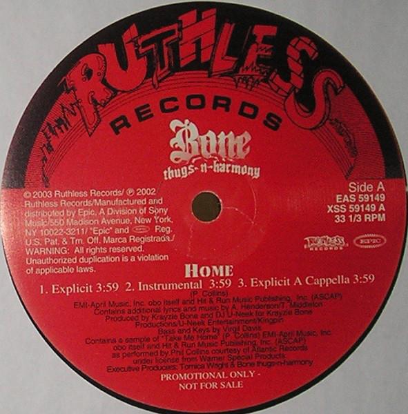 12-дюймовая пластинка BONE THUGS-N-HARMONY - Home EAS59149PROMO Ruthless Record 2003 US Рэп и хип-хоп/R&B Б/У
12-дюймовая пластинка BONE THUGS-N-HARMONY - Home EAS59149PROMO Ruthless Record 2003 US Рэп и хип-хоп/R&B Б/У