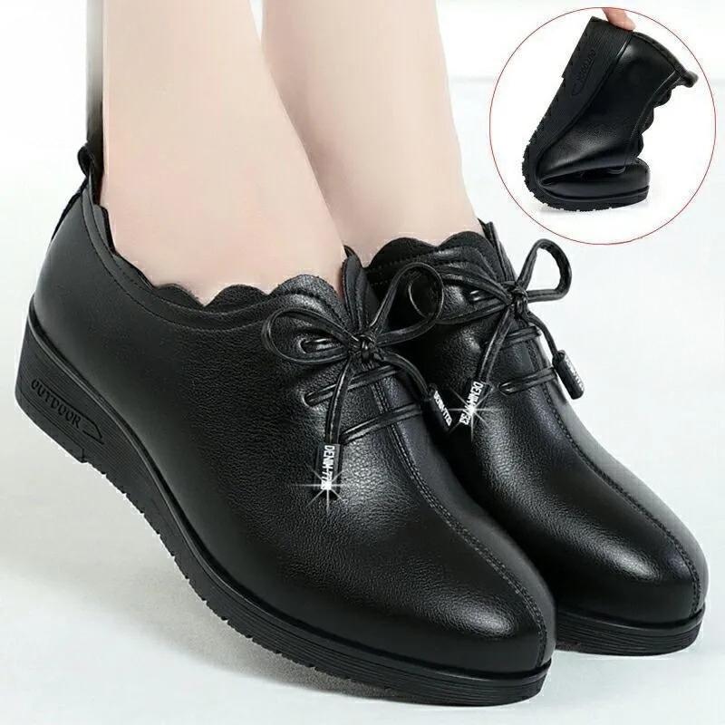 Women s Soft-soled Soft-faced Spring and Autumn Single Shoes, Women s Leather Shoes, Wedge-heeled Shoes 35
Women s Soft-soled Soft-faced Spring and Autumn Single Shoes, Women s Leather Shoes, Wedge-heeled Shoes 35