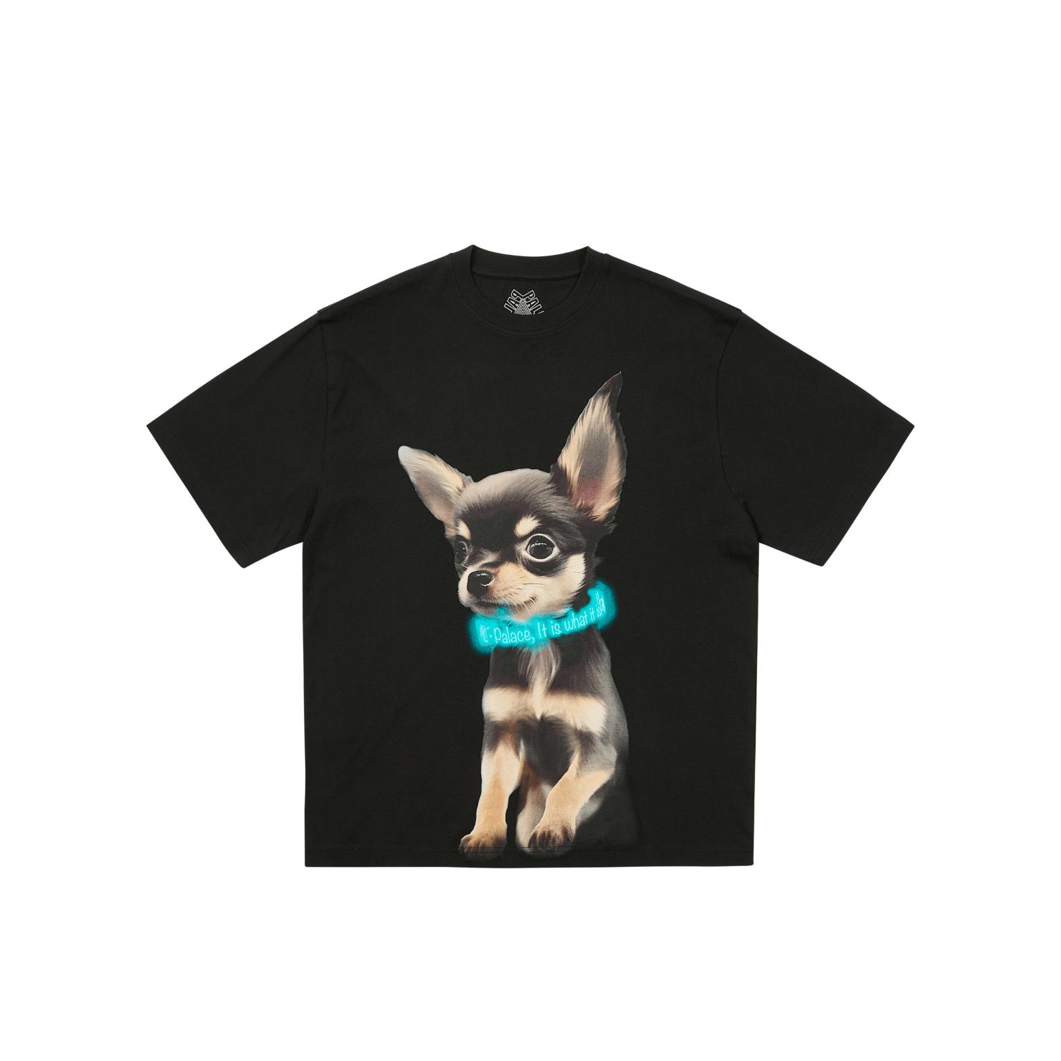 Palace Ss25 Yappy T-Shirt Dog Print Loose Casual Short Sleeve T-Shirt Unisex Tops Black P28TS60 M
Palace Ss25 Yappy T-Shirt Dog Print Loose Casual Short Sleeve T-Shirt Unisex Tops Black P28TS60 M