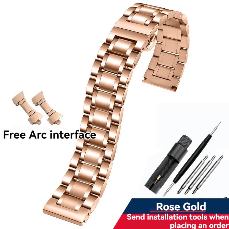 Watch strap steel strap stainless steel men and women stainless steel metal bracelet butterfly buckle accessories bracelet 20mm 14mm розового золота
Watch strap steel strap stainless steel men and women stainless steel metal bracelet butterfly buckle accessories bracelet 20mm 14mm розового золота