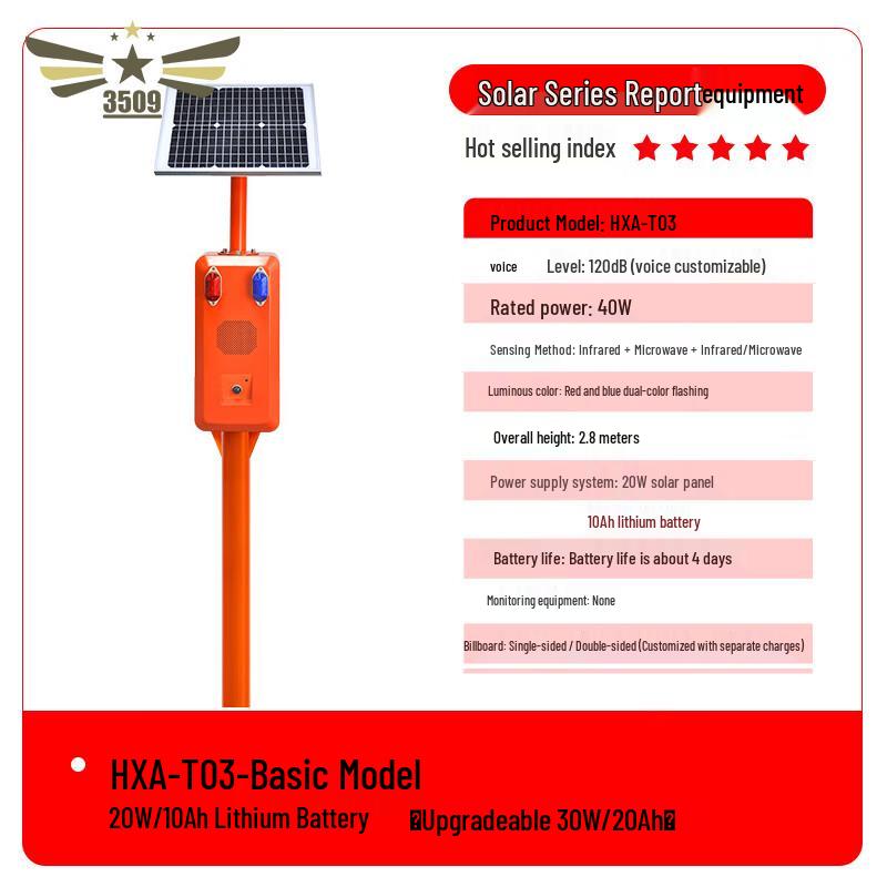 Solar Powered Outdoor Voice Alarm
Solar Powered Outdoor Voice Alarm