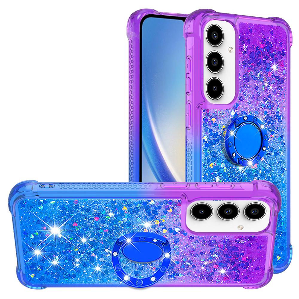 For Samsung Galaxy A56 5G TPU Case with Kickstand Gradiant Quicksand Shockproof Cover Purple+Sky Blue
For Samsung Galaxy A56 5G TPU Case with Kickstand Gradiant Quicksand Shockproof Cover Purple+Sky Blue