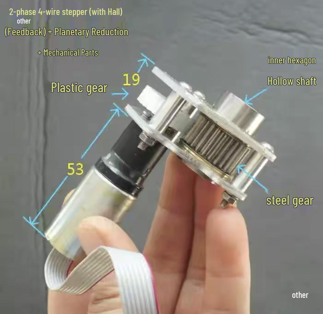 20-Step High-Torque Star Reduction Motor with Hall Detection and Three-Stage Planetary Gear
20-Step High-Torque Star Reduction Motor with Hall Detection and Three-Stage Planetary Gear