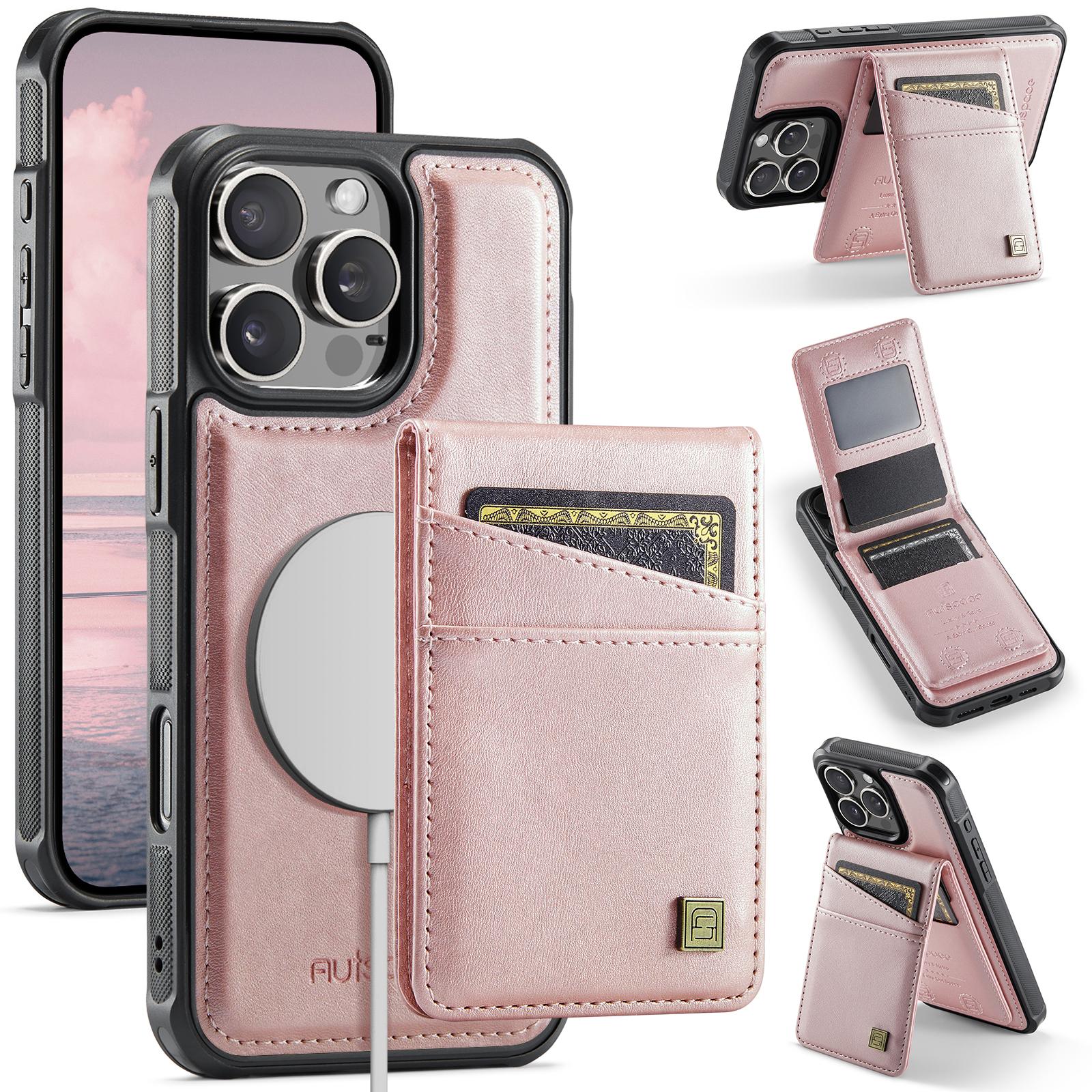 For iPhone 16 Pro Max Case AUTSPACE A12 Leather Back Cover with Magnetic Detachable Card Bag Kickstand Black
For iPhone 16 Pro Max Case AUTSPACE A12 Leather Back Cover with Magnetic Detachable Card Bag Kickstand Black