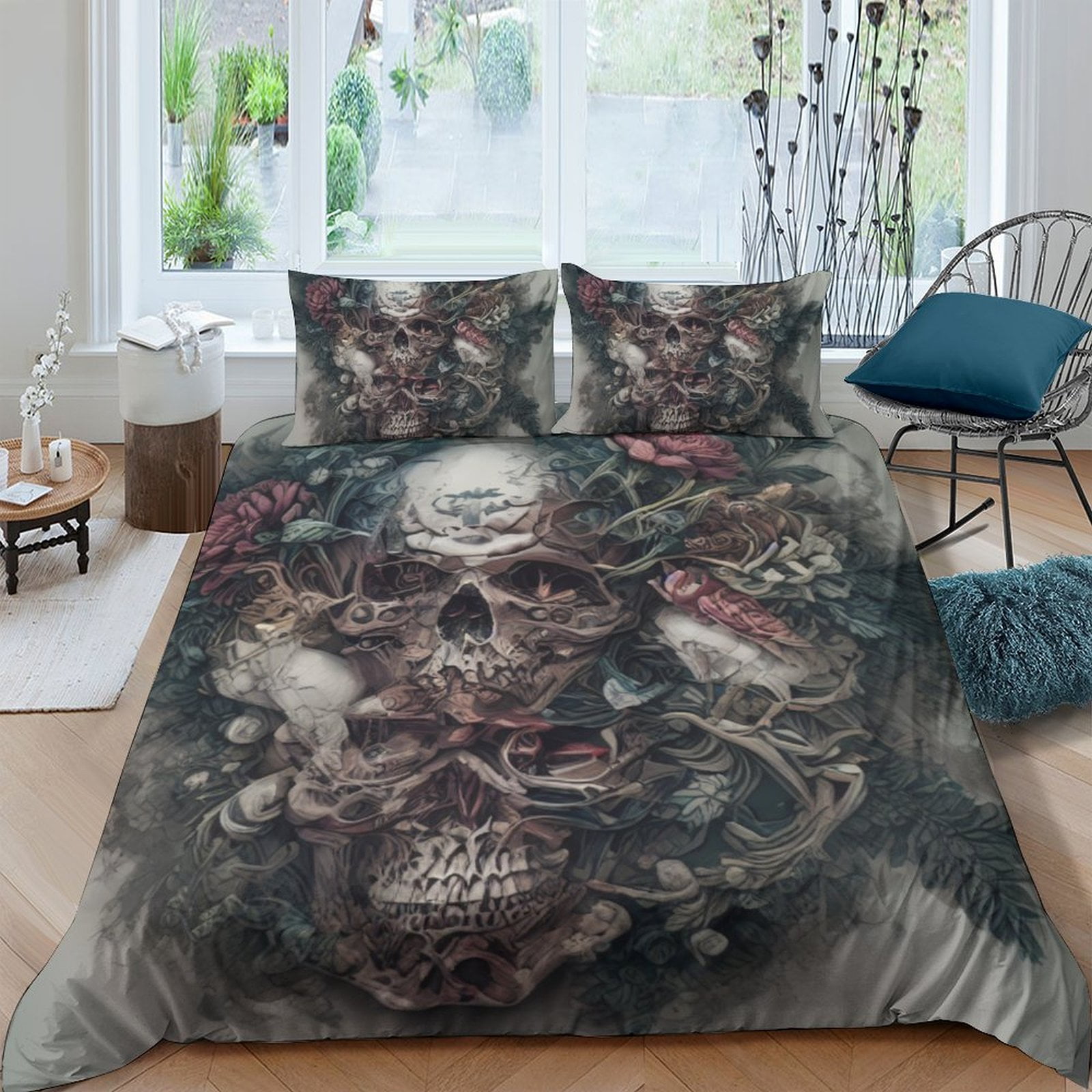 Skull Comforter Covers Printed Duvet Cover Bedding Set Suitable Children s Kids and Adults Warm Soft Breathable and Comfortable EU Single(135x200cm)
Skull Comforter Covers Printed Duvet Cover Bedding Set Suitable Children s Kids and Adults Warm Soft Breathable and Comfortable EU Single(135x200cm)